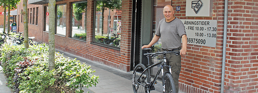 Cykelhandler i Hornslet Cykelbutik/cykelforretning nær Aarhus